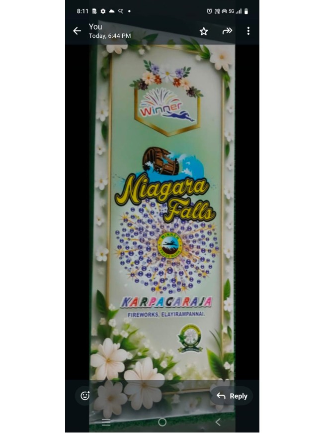 3  1/2 " NAYAGRA FALLS RED & GREEN (NEW) 